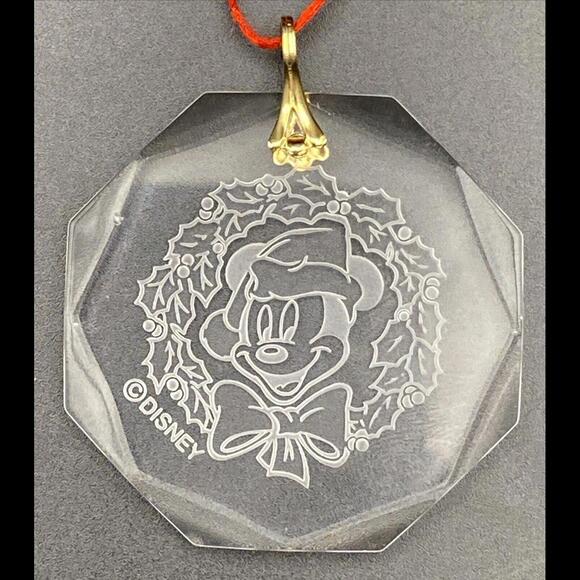 RARE! Disney ARRIBAS Brothers Hand Cut Crystal Mickey Mouse Ornament - Picture 3 of 9